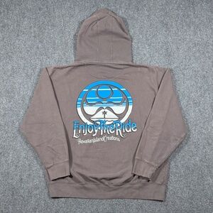 Hawaiian Island Creations "Enjoy the Ride" Pullover Hoodie Gray XL 0139